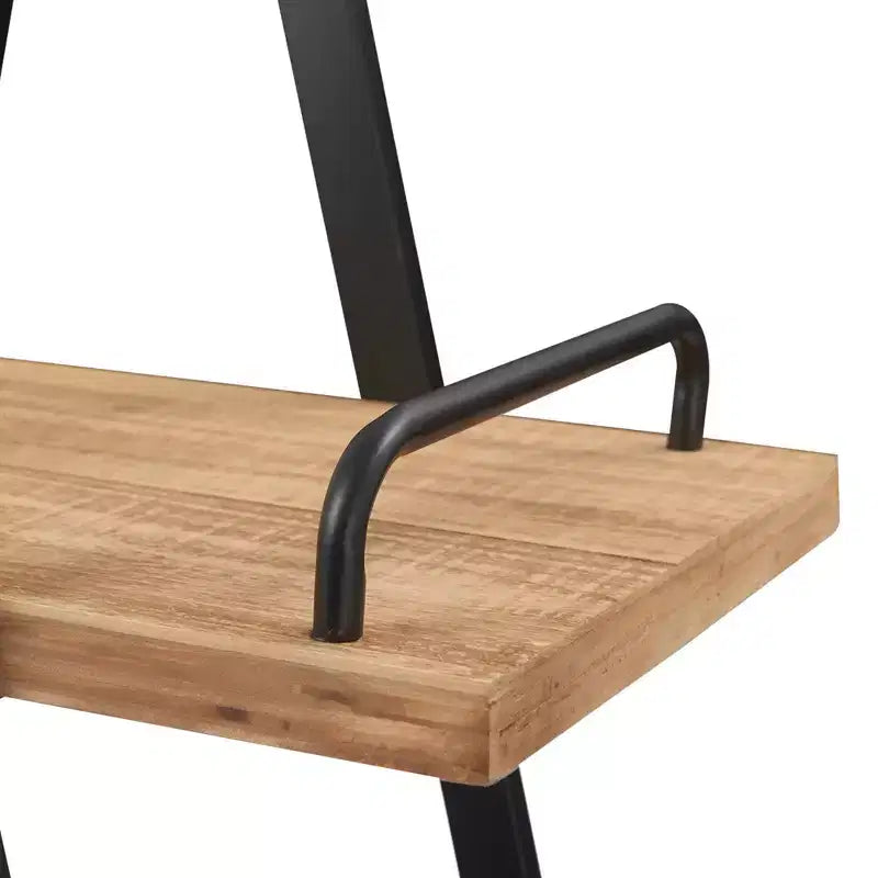 Libreria industriale 67" Morris A-Frame naturale/nero - Finch: Struttura in metallo, 3 ripiani