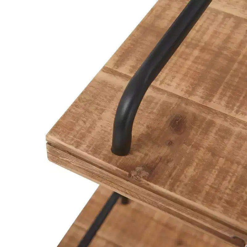 Libreria industriale 67" Morris A-Frame naturale/nero - Finch: Struttura in metallo, 3 ripiani