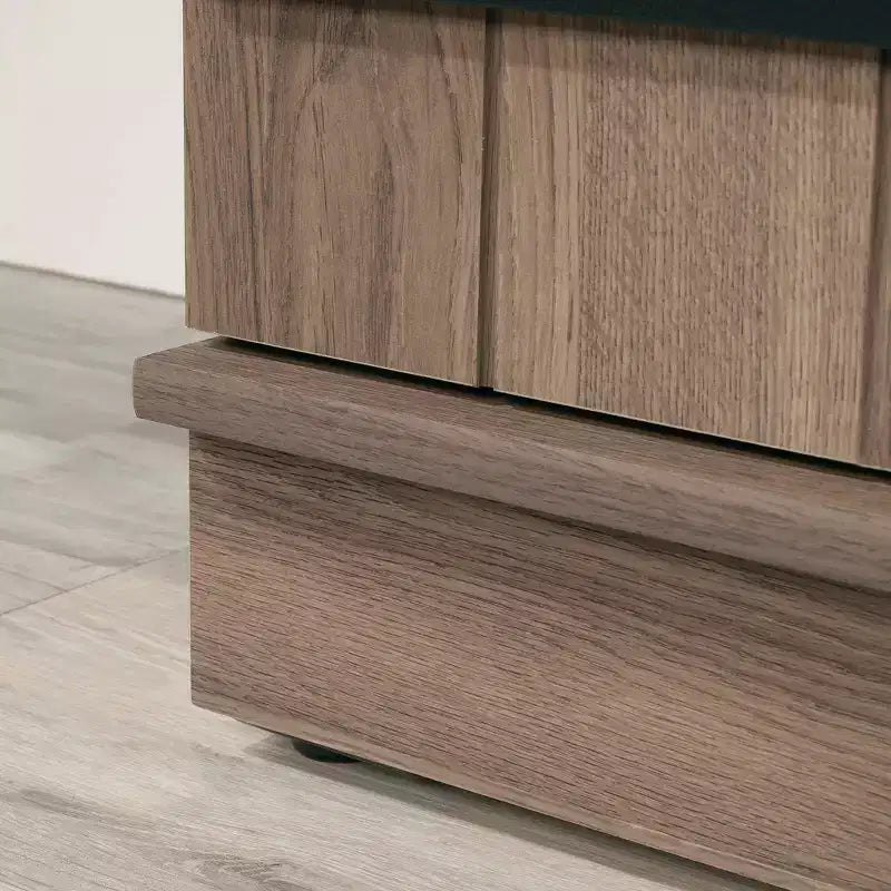 Sauder Homeplus Armadietto Rustico a 2 Ante Rovere Salt: Ripiani Regolabili Laminati, Struttura in MDF