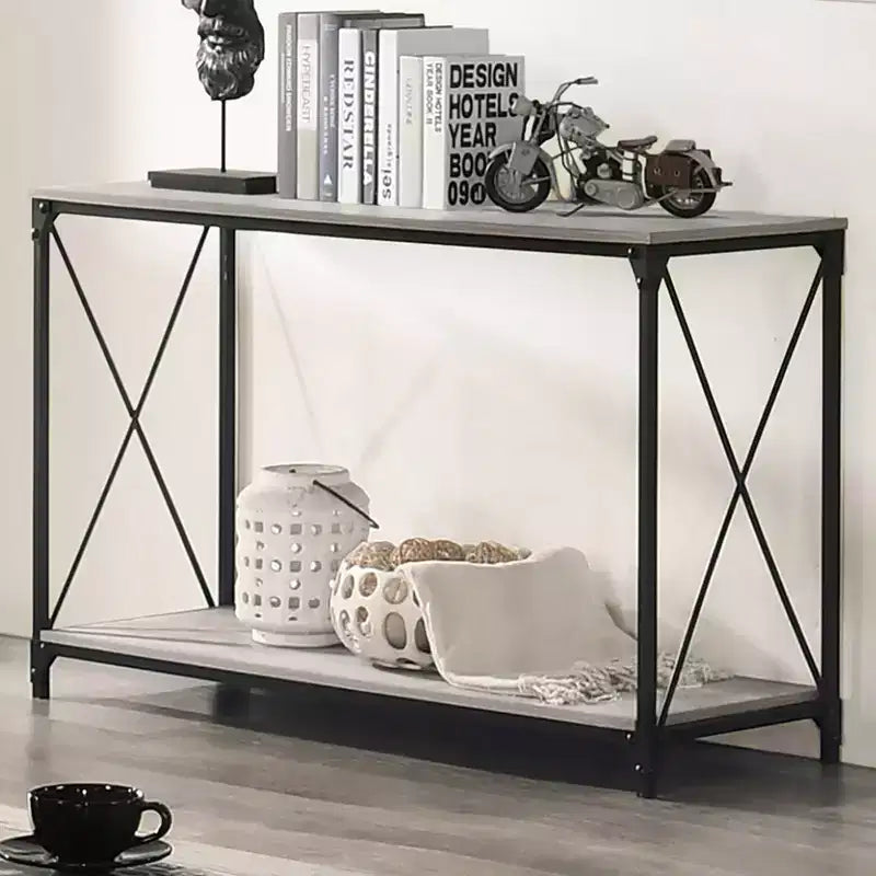 HOMES: Inside + Out Set 3 pz tavolino da caffè e 2 tavolini laterali Rosslea Nero/Grigio
