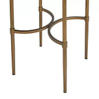 Tavolino ovale Lia Accent bronzo antico - Martha Stewart: Piccolo tavolino specchiato, stile rustico country