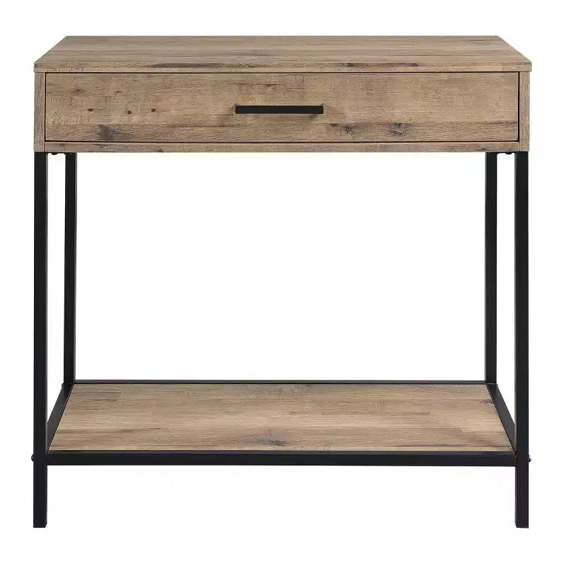 Tavolo da ingresso Quinton 30" Rovere recuperato - Arredamento OSP Home: Telaio in acciaio, Cassetto, Ripiano inferiore