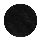 Tavolino rotondo Sylvie in rovere/metallo nero - Armen Living