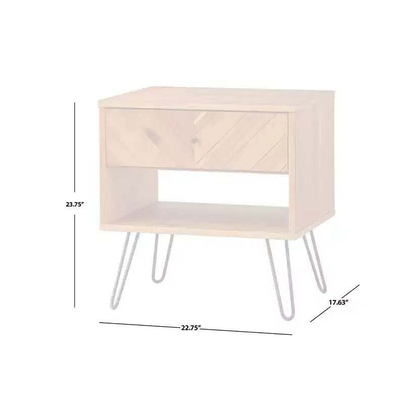 Tavolino da divano Lifestorey Alexandria a 1 cassetto color rovere: Tavolino con impiallacciatura in acacia e scomparto portaoggetti