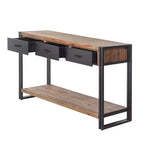 Consolle Calvin con Struttura in Metallo Naturale/Nero - StyleCraft
