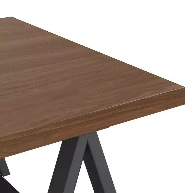 Tavolino da caffè Hawkins in Metallo/Legno Noce - WyndenHall: Rettangolare Industriale Marrone Scuro con Contenitore, Struttura Nera