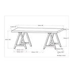 Tavolino da caffè Hawkins in Metallo/Legno Noce - WyndenHall: Rettangolare Industriale Marrone Scuro con Contenitore, Struttura Nera