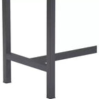 Tavolo console in legno naturale e metallo nero Dobson - Finch: finitura rovere, stile industriale, mensola fissa