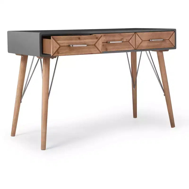 Tavolo consolle da scrivania Friedman grigio - Finch
