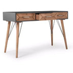 Tavolo consolle da scrivania Friedman grigio - Finch