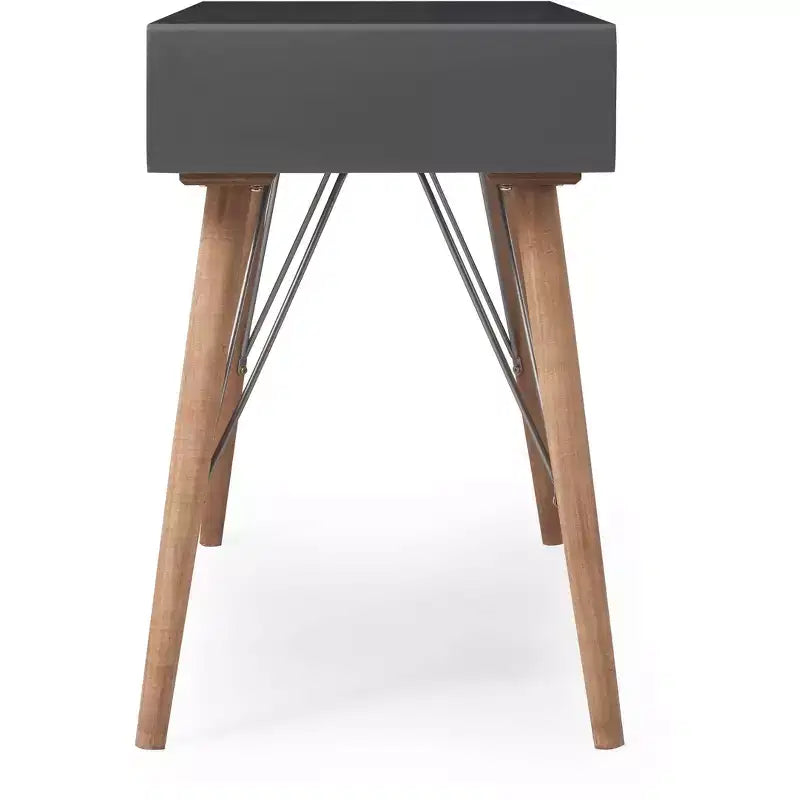 Tavolo consolle da scrivania Friedman grigio - Finch