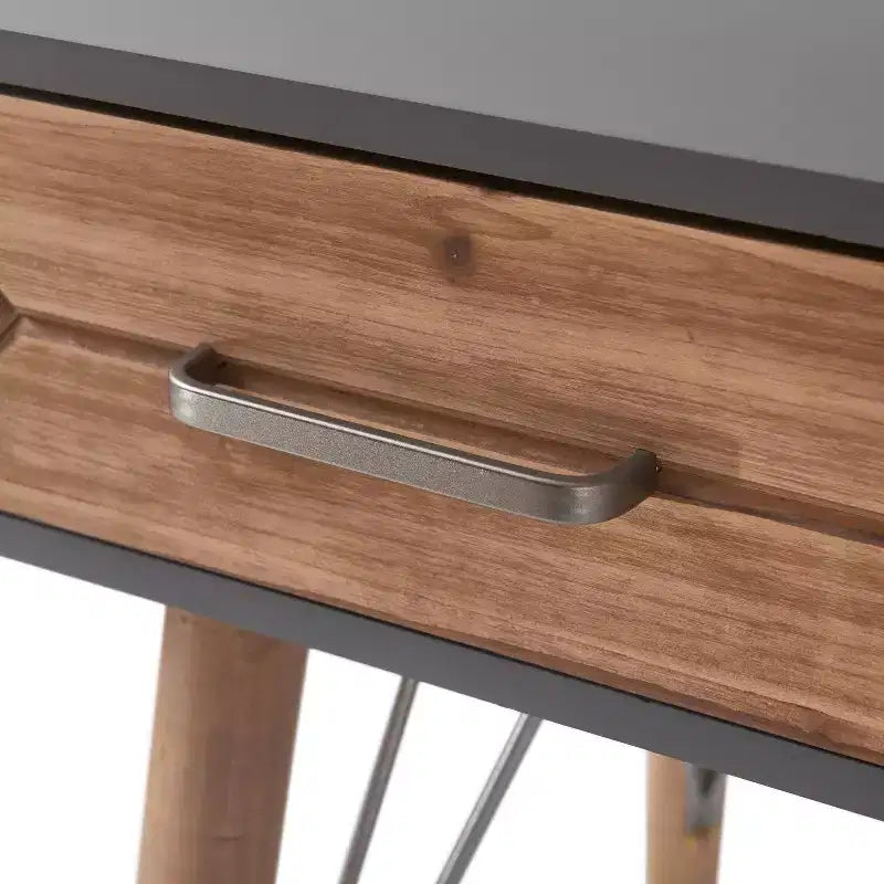 Tavolo consolle da scrivania Friedman grigio - Finch