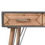 Tavolo consolle da scrivania Friedman grigio - Finch