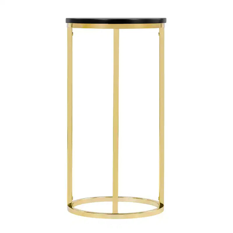 Tavolino Rotondo Ellias Nero/Oro - Finch