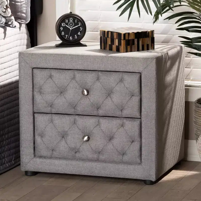 Comodino in legno a 2 cassetti Lepine - Baxton Studio