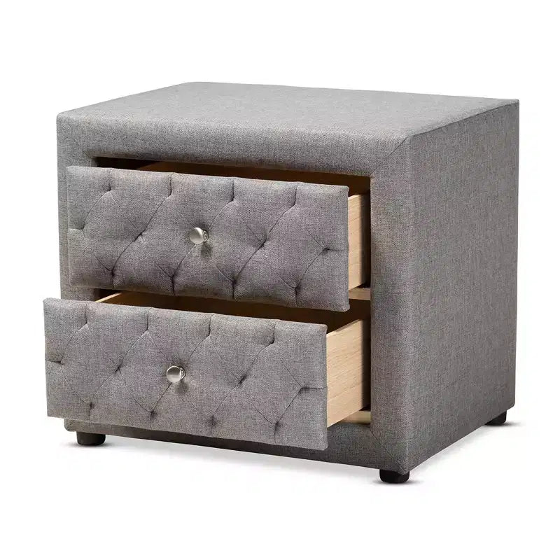 Comodino in legno a 2 cassetti Lepine - Baxton Studio