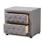 Comodino in legno a 2 cassetti Lepine - Baxton Studio