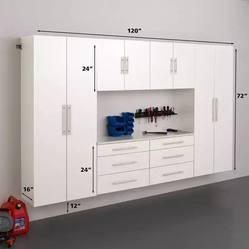 Set di armadietti pensili "Hangups" da 6 pezzi 120 - Prepac