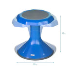 ECR4Kids ACE Sgabello Wobble per un coinvolgimento attivo del core, altezza seduta 38 cm, seduta flessibile