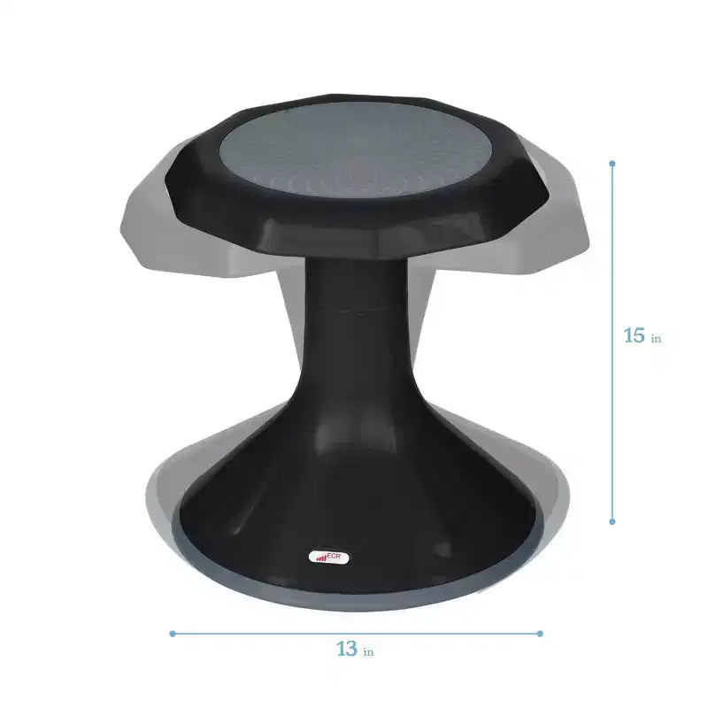 ECR4Kids ACE Sgabello Wobble per un coinvolgimento attivo del core, altezza seduta 38 cm, seduta flessibile