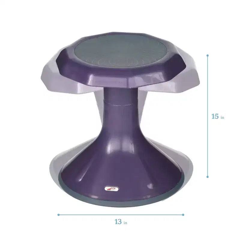 ECR4Kids ACE Sgabello Wobble per un coinvolgimento attivo del core, altezza seduta 38 cm, seduta flessibile