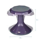 ECR4Kids ACE Sgabello Wobble per un coinvolgimento attivo del core, altezza seduta 38 cm, seduta flessibile