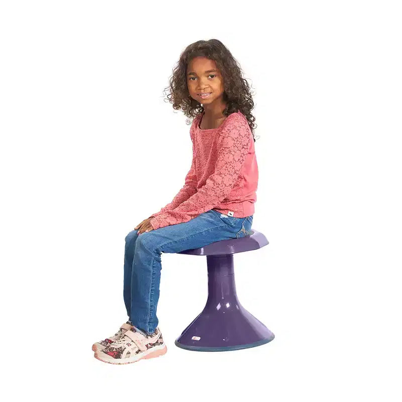 ECR4Kids ACE Sgabello Wobble per un coinvolgimento attivo del core, altezza seduta 38 cm, seduta flessibile