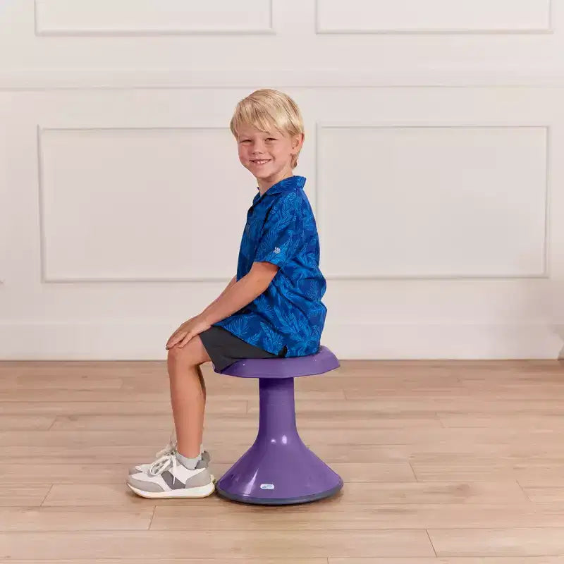 ECR4Kids ACE Sgabello Wobble per un coinvolgimento attivo del core, altezza seduta 38 cm, seduta flessibile