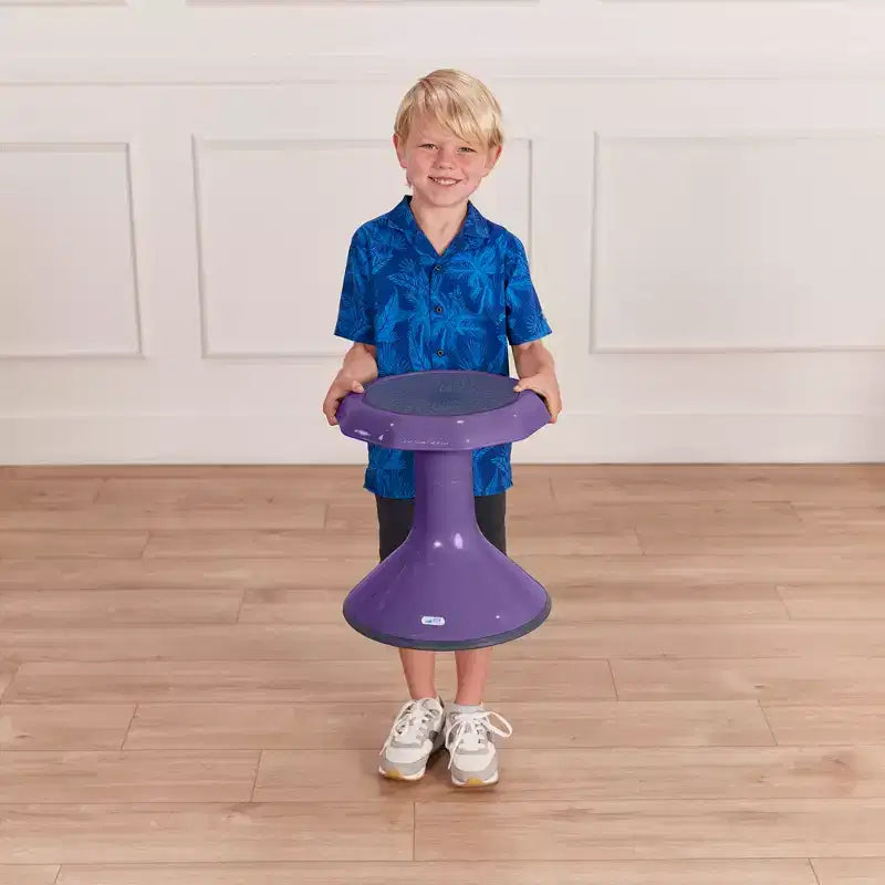 ECR4Kids ACE Sgabello Wobble per un coinvolgimento attivo del core, altezza seduta 38 cm, seduta flessibile