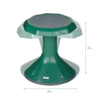 ECR4Kids ACE Sgabello Wobble per un coinvolgimento attivo del core, altezza seduta 38 cm, seduta flessibile