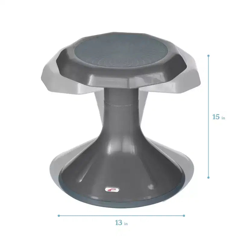 ECR4Kids ACE Sgabello Wobble per un coinvolgimento attivo del core, altezza seduta 38 cm, seduta flessibile