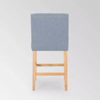Set di 2 sgabelli da bar Landria con schienale alto e bottoni, altezza bancone - Christopher Knight Home