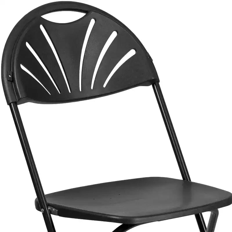 Flash Furniture Confezione da 8 sedie pieghevoli HERCULES Series con schienale a ventaglio in plastica, capacità 295 kg