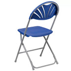 Flash Furniture Confezione da 8 sedie pieghevoli HERCULES Series con schienale a ventaglio in plastica, capacità 295 kg