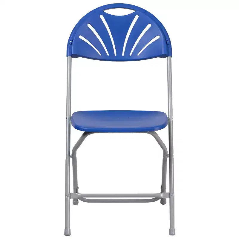 Flash Furniture Confezione da 8 sedie pieghevoli HERCULES Series con schienale a ventaglio in plastica, capacità 295 kg