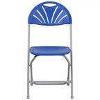 Flash Furniture Confezione da 8 sedie pieghevoli HERCULES Series con schienale a ventaglio in plastica, capacità 295 kg