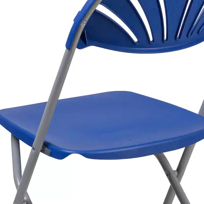 Flash Furniture Confezione da 8 sedie pieghevoli HERCULES Series con schienale a ventaglio in plastica, capacità 295 kg