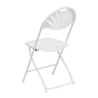 Flash Furniture Confezione da 8 sedie pieghevoli HERCULES Series con schienale a ventaglio in plastica, capacità 295 kg