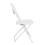 Flash Furniture Confezione da 8 sedie pieghevoli HERCULES Series con schienale a ventaglio in plastica, capacità 295 kg