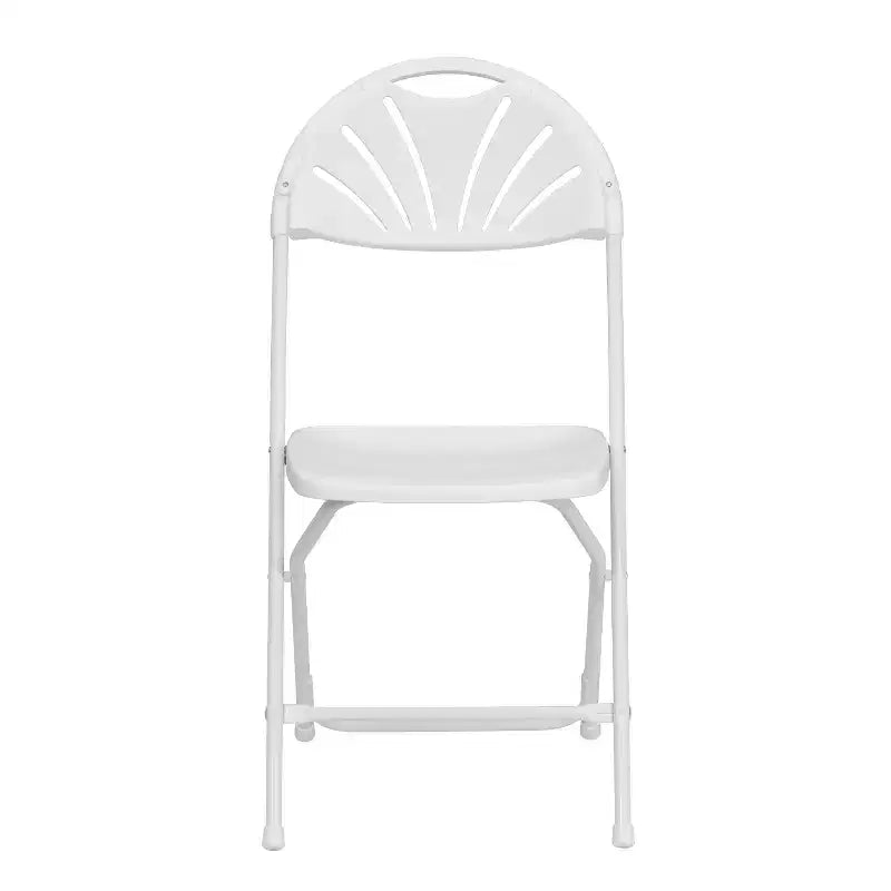 Flash Furniture Confezione da 8 sedie pieghevoli HERCULES Series con schienale a ventaglio in plastica, capacità 295 kg