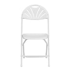 Flash Furniture Confezione da 8 sedie pieghevoli HERCULES Series con schienale a ventaglio in plastica, capacità 295 kg