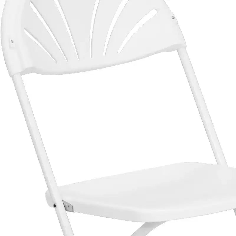 Flash Furniture Confezione da 8 sedie pieghevoli HERCULES Series con schienale a ventaglio in plastica, capacità 295 kg
