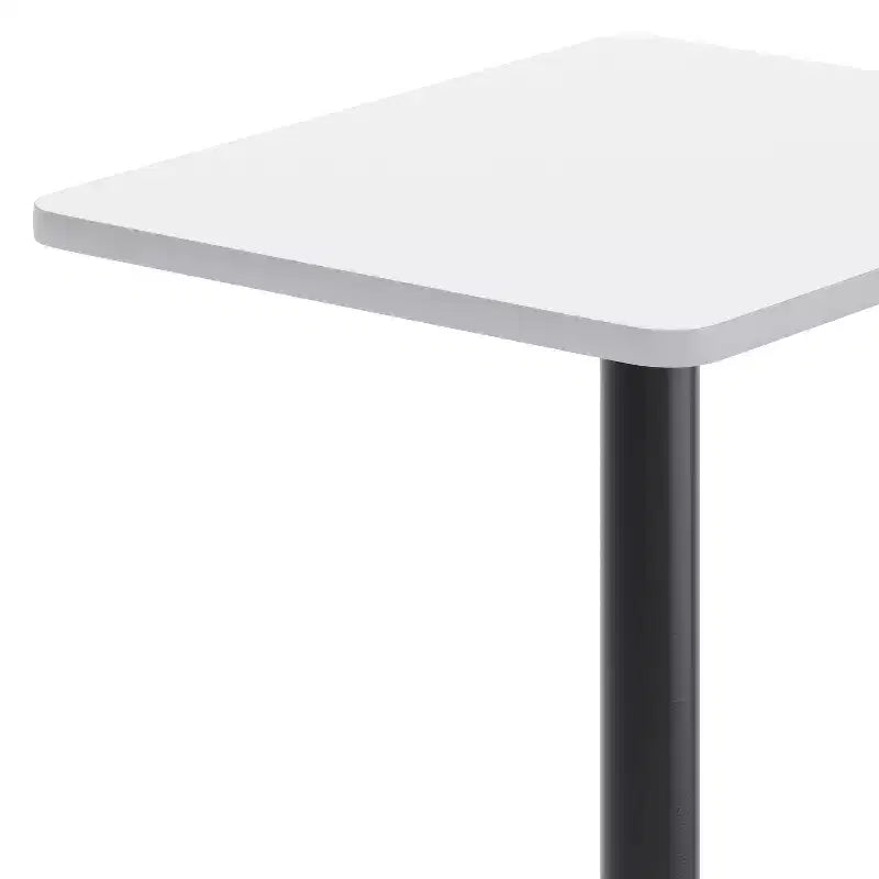 Flash Furniture Piano del tavolo rettangolare laminato 24'' x 30'' con base da tavolo rotonda alta da bar 18'' e anello poggiapiedi
