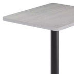 Flash Furniture Piano del tavolo rettangolare laminato 24'' x 30'' con base da tavolo rotonda alta da bar 18'' e anello poggiapiedi
