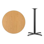 Flash Furniture Piano Tavolo Rotondo Laminato da 36'' con Base Tavolo Altezza Bar da 30'' x 30''