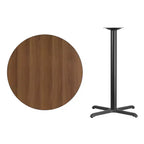 Flash Furniture Piano Tavolo Rotondo Laminato da 36'' con Base Tavolo Altezza Bar da 30'' x 30''
