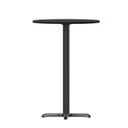 Flash Furniture Piano Tavolo Rotondo Laminato da 36'' con Base Tavolo Altezza Bar da 30'' x 30''