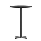 Flash Furniture Piano Tavolo Rotondo Laminato da 36'' con Base Tavolo Altezza Bar da 30'' x 30''
