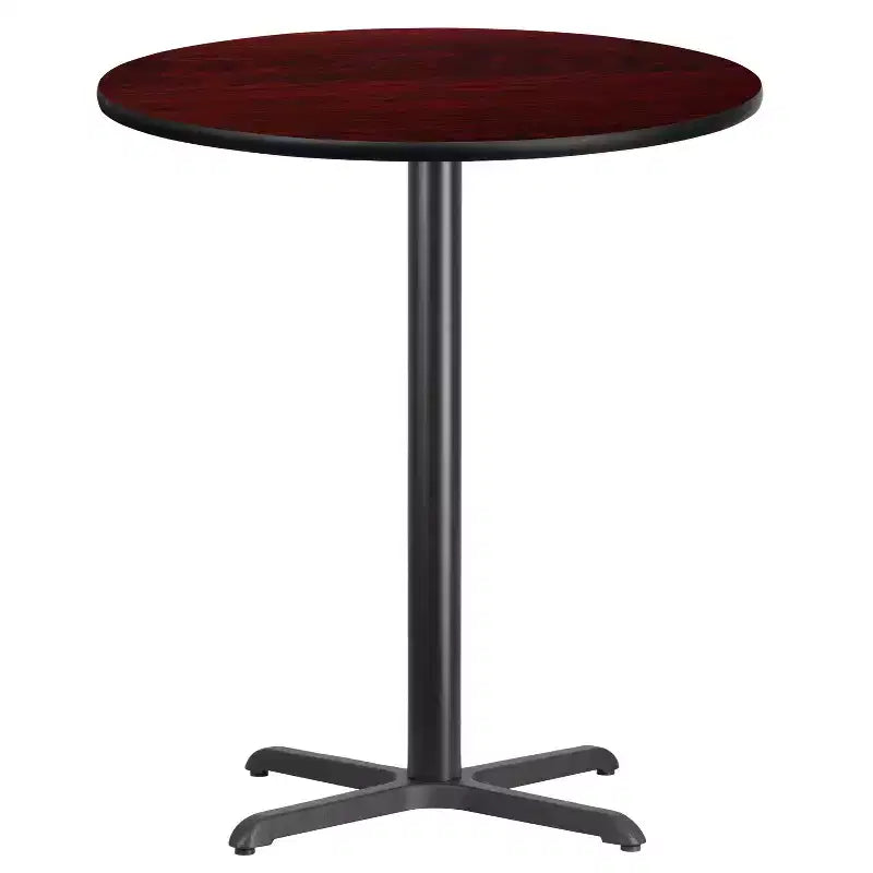 Flash Furniture Piano Tavolo Rotondo Laminato da 36'' con Base Tavolo Altezza Bar da 30'' x 30''