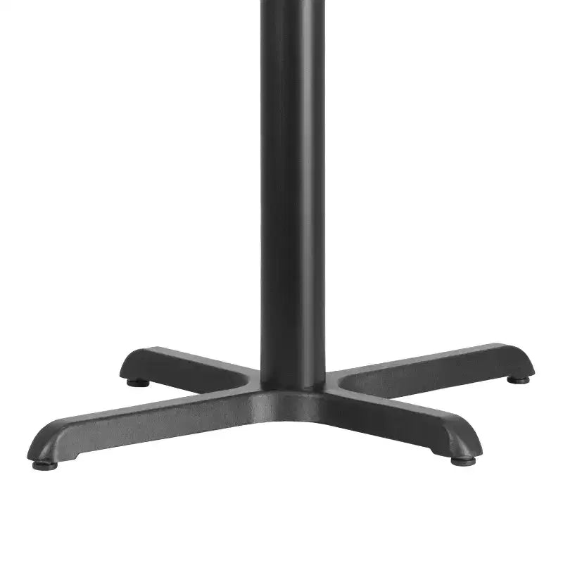 Flash Furniture Beverly Base a X per Tavolo da Ristorante 60 x 76 cm con Colonna Diam. 7,6 cm Altezza Tavolo